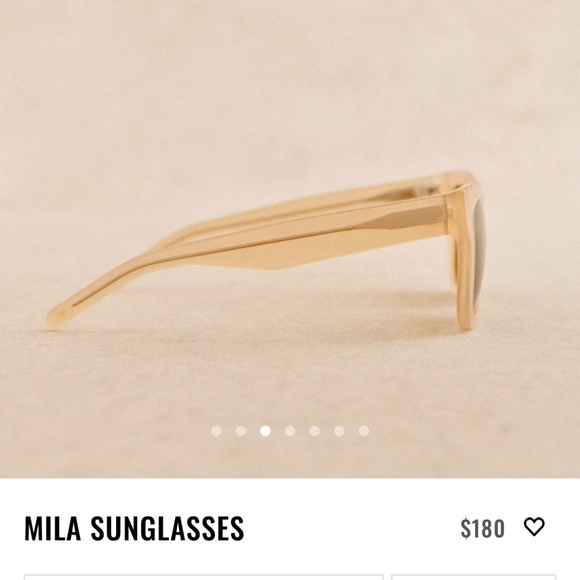 Sezane Mila Sunglasses Milky Beige - Size TU - Picture 5 of 6